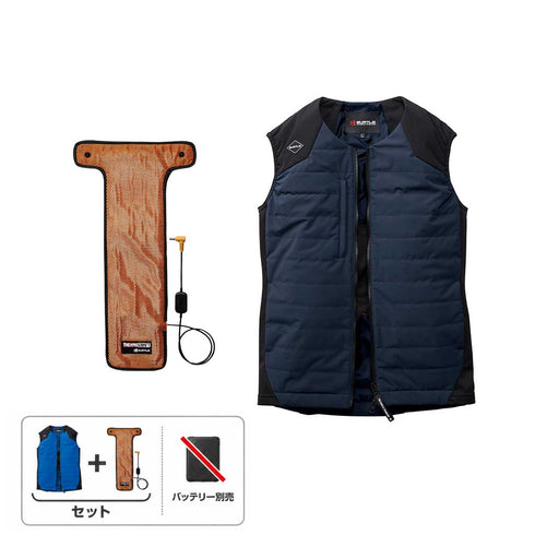 【バッテリー別売】BURTLE 3274 サーモベスト&TC501 サーモクラフト 電熱パッドセット