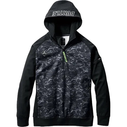 4079 ハーフジップフーディ