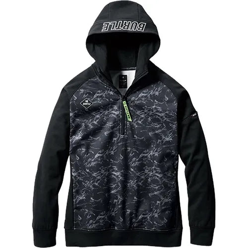 4079 ハーフジップフーディ