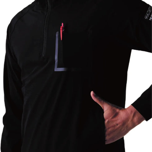 4084 ハーフジップフーディ